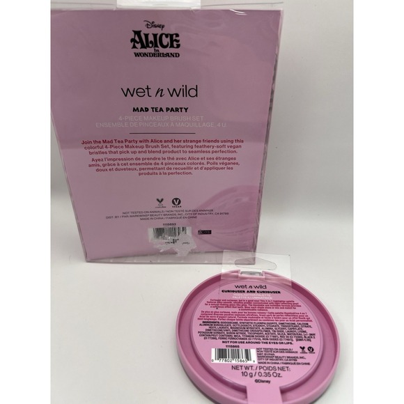 Wet n Wild Alice in Wonderland ~‎ Highlighter Palette & Makeup Brushes Limited!! - Picture 2 of 4
